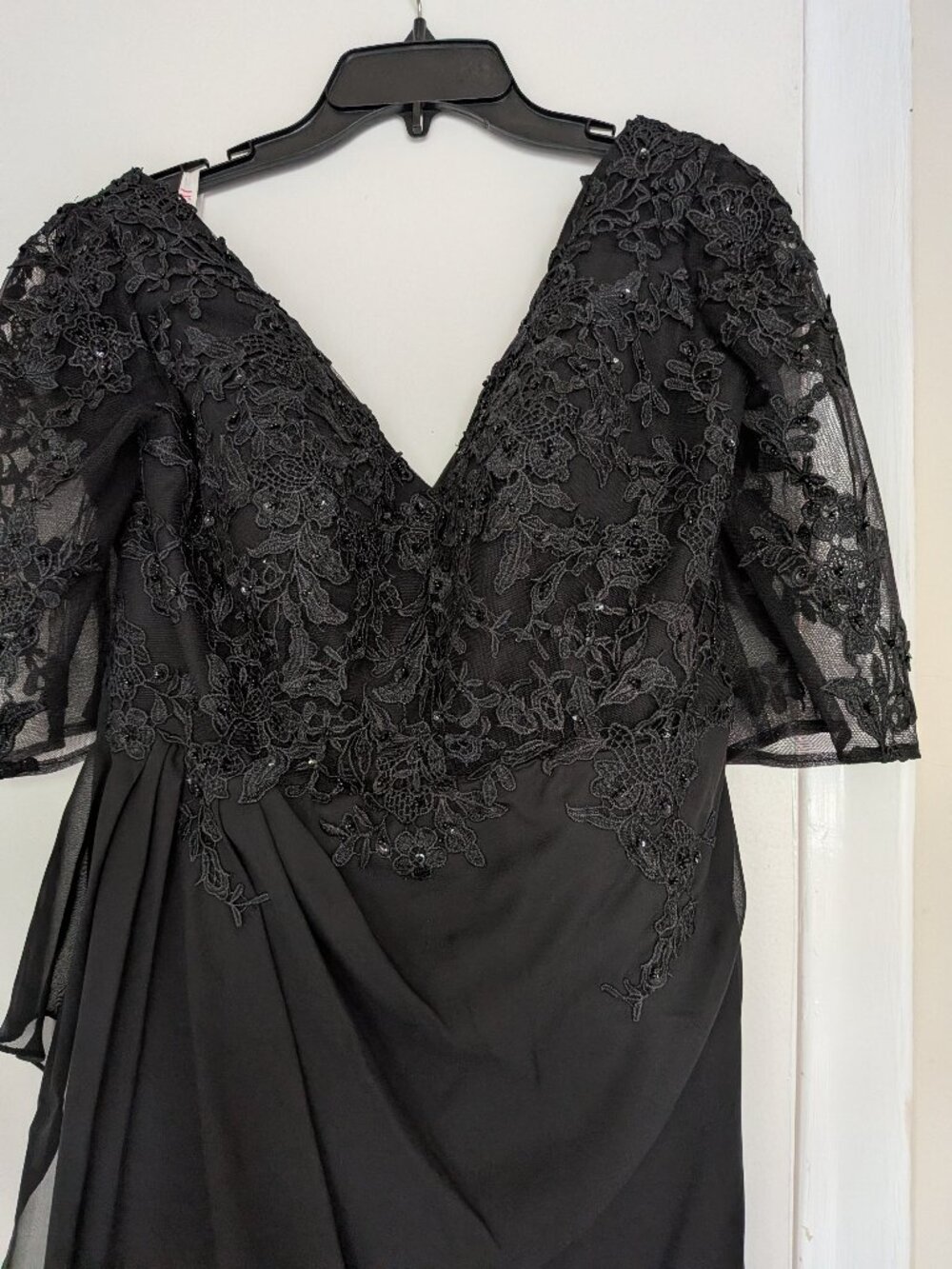 Black full length gown, formal